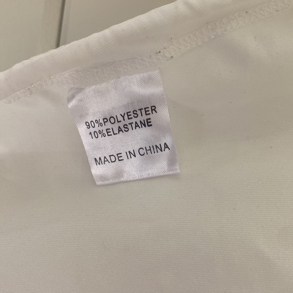 Princess Polly | White Long Sleeve Top Open Back Tie | Great Condition - Picture 5 of 6